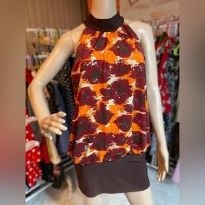 Brown combined dress size L